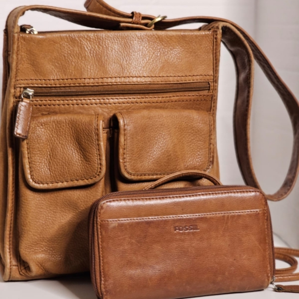 Fossil Vintage Messenger Bag and Wallet